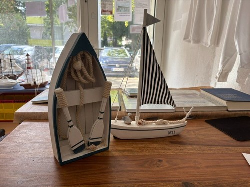 Maritime dekoration ruderboot - dekoration:,