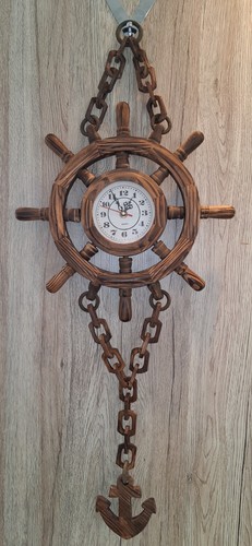 Maritime wanduhr aus holz - maritime,