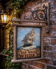 PUB HÄNGESCHILD OLD WHALE