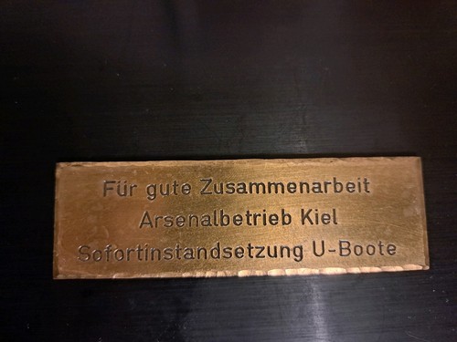 Messing schild boot - schild,