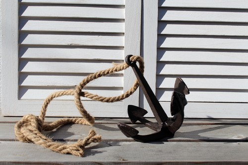 Deko anker seil maritim see - deko,