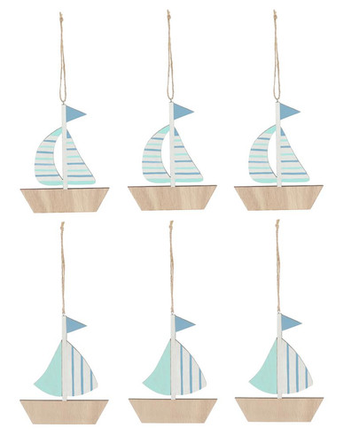 6er set maritime deko - deko, hänger