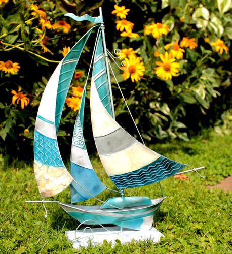 Metall segelschiff boot - metall,