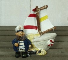 Kleine maritime Dose Segelboot