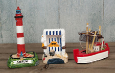 3-tlg. maritimes Deko-Set