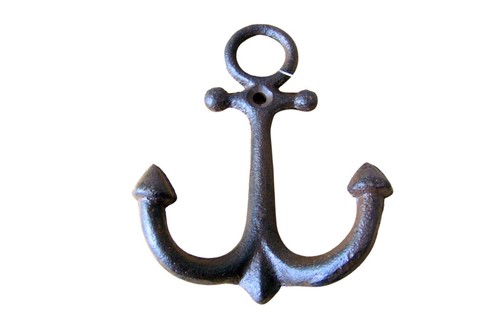 Wandhaken anker braun - wandhaken,